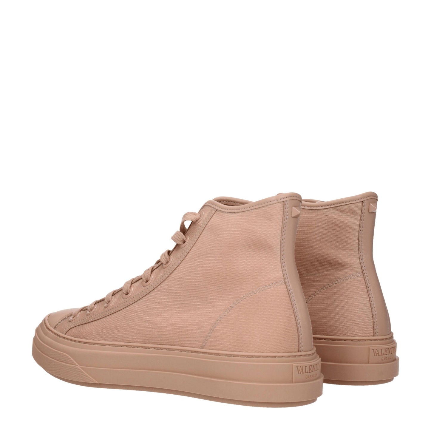 Baskets montantes en tissu rose de Valentino Garavani