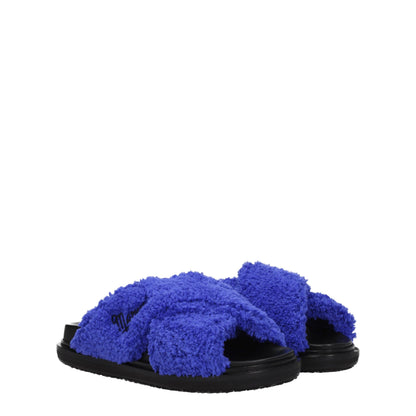 Marni slippersandalen van paarse stof