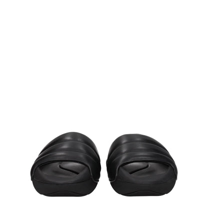 Sandales-chaussons en cuir noir Balmain