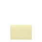 Porte-cartes en cuir jaune Jil Sander
