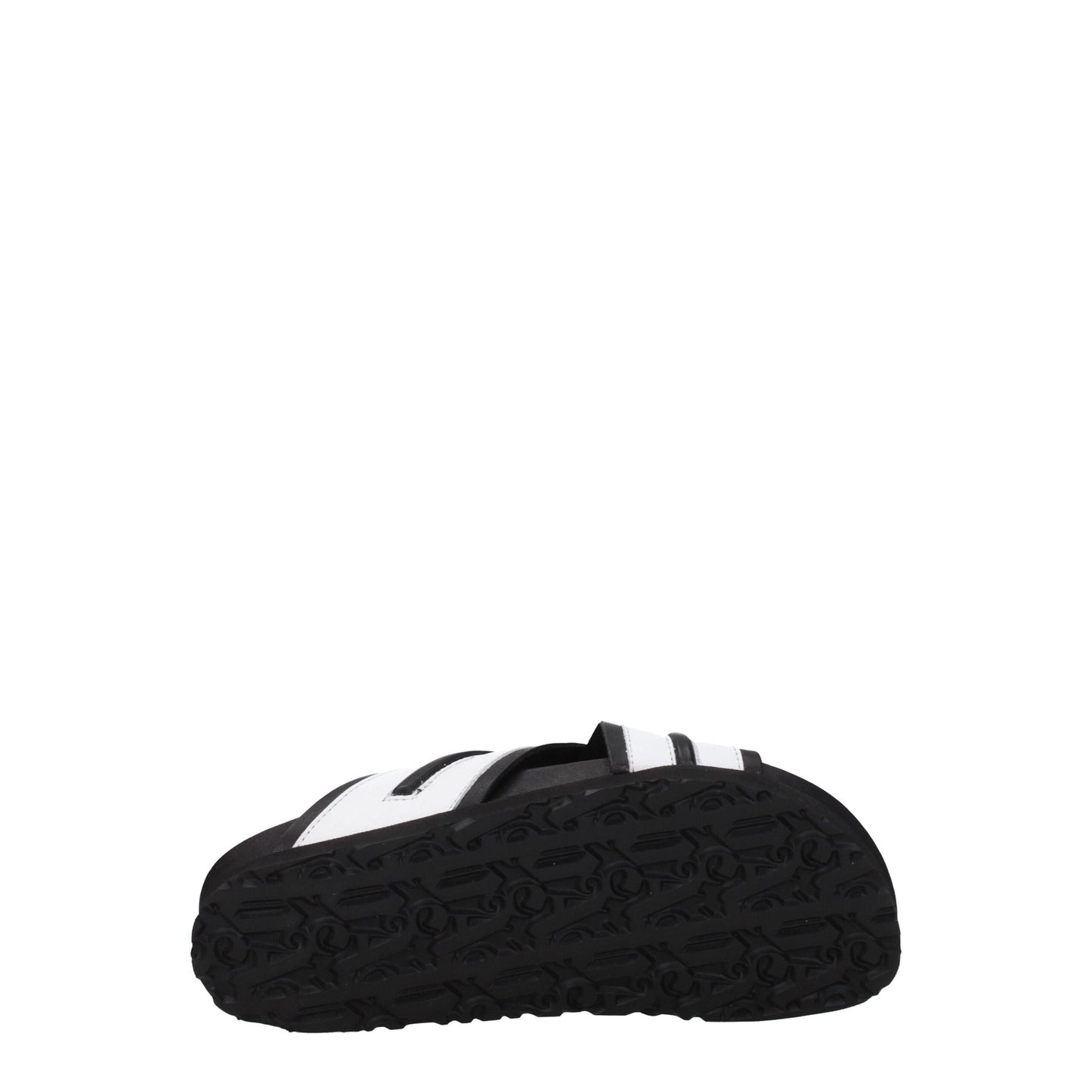Palm Angels witte leren slippersandalen