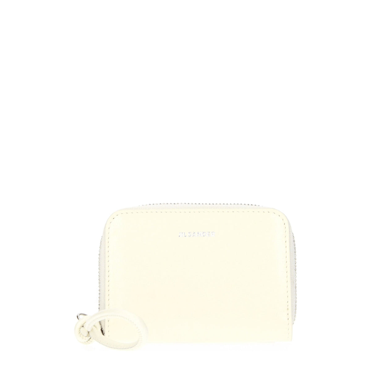 Jil Sander Beige Leather Wallet - Elegant Coin Purse for Daily Use
