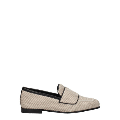 Max Mara beige stoffen instaploafers