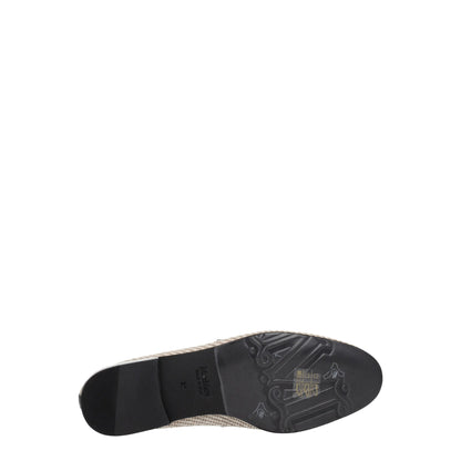 Max Mara beige stoffen instaploafers