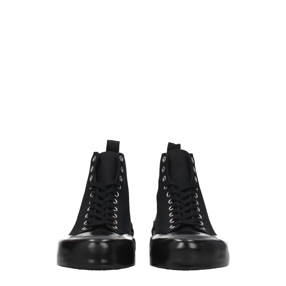 Jil Sander Black Fabric High Tops - Élégantes Sneakers pour Toutes Occasions