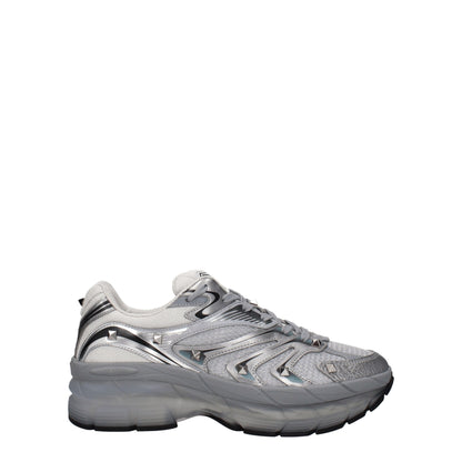 Sneakers de sport en tissu gris Valentino Garavani