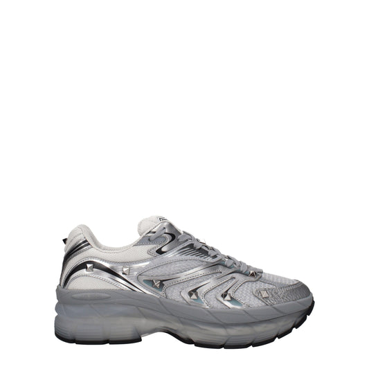 Sneakers de sport en tissu gris Valentino Garavani
