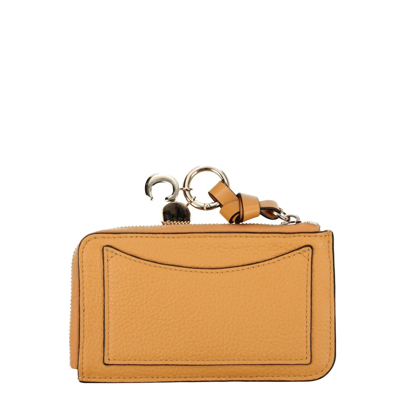 Chloé Porte-monnaie en cuir orange - Élégant et fonctionnel