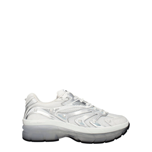 Sneakers de sport blanches en tissu de Valentino Garavani
