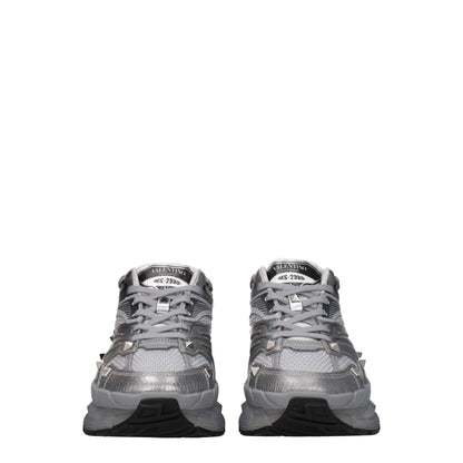 Sneakers de sport en tissu gris Valentino Garavani