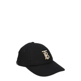 Casquettes Burberry en coton noir (casquette de baseball)