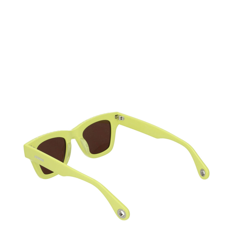 Jacquemus Yellow Acetate Aviator Sunglasses - Stylish and Durable