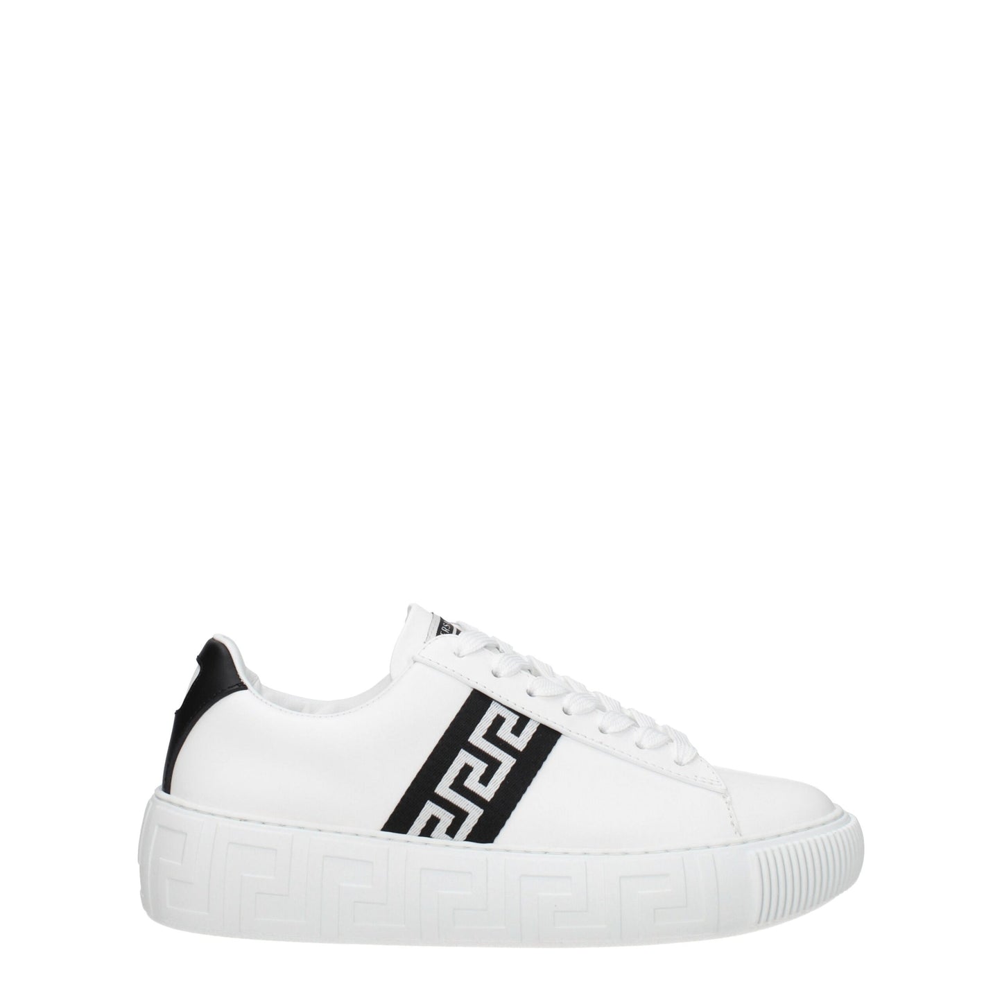 Verzase witte leren lage sneakers