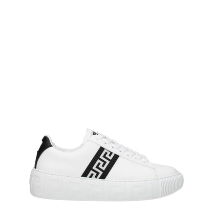 Verzase witte leren lage sneakers