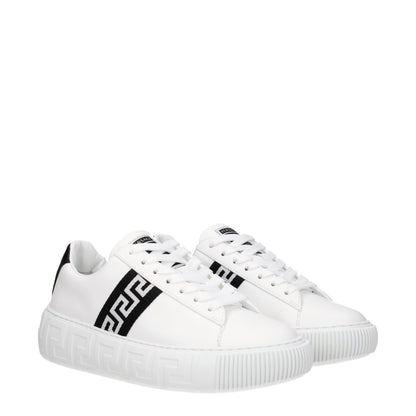 Verzase witte leren lage sneakers