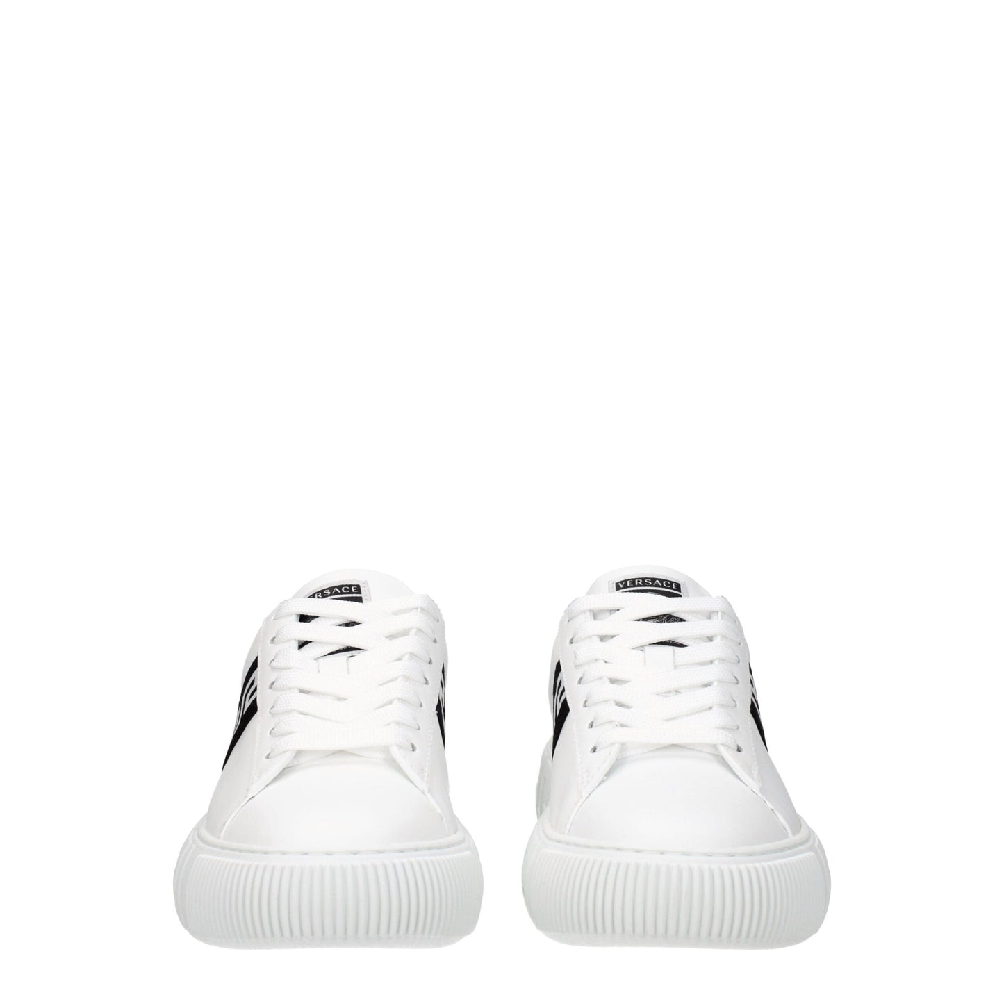 Verzase witte leren lage sneakers