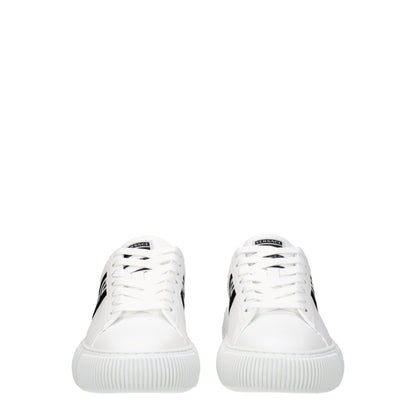 Verzase witte leren lage sneakers