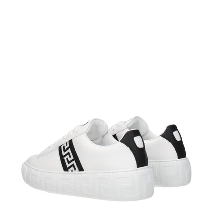 Verzase witte leren lage sneakers