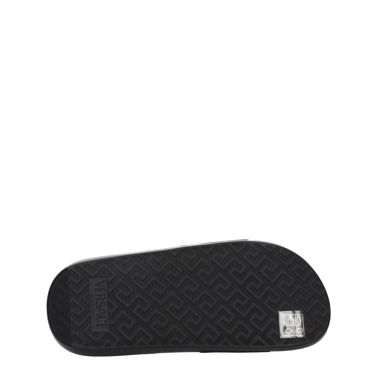 Versace Black Leather Slippers - Luxe Casual Footwear