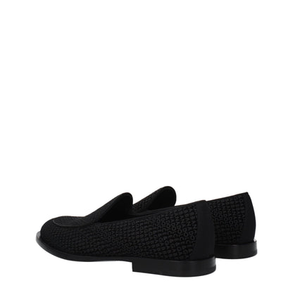 Mocassins à enfiler en velours noir de Dolce &amp; Gabbana