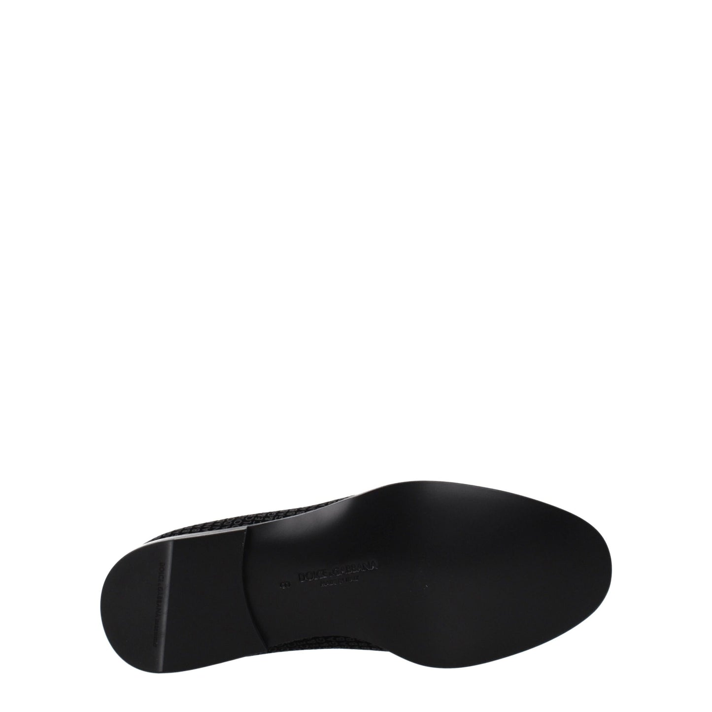 Mocassins à enfiler en velours noir de Dolce &amp; Gabbana