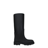 Burberry Black Cotton Rain Boots for Women - Stylish & Waterproof