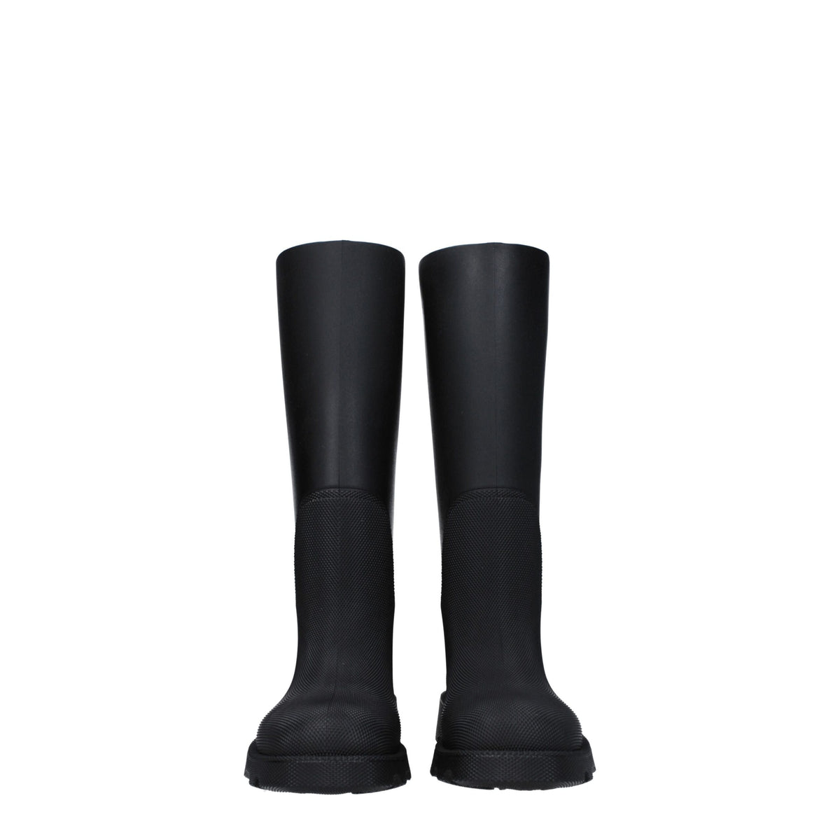 Burberry Black Cotton Rain Boots for Women - Stylish & Waterproof