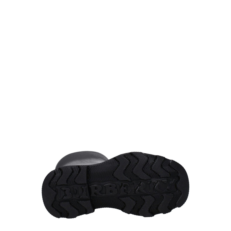 Burberry Black Cotton Rain Boots for Women