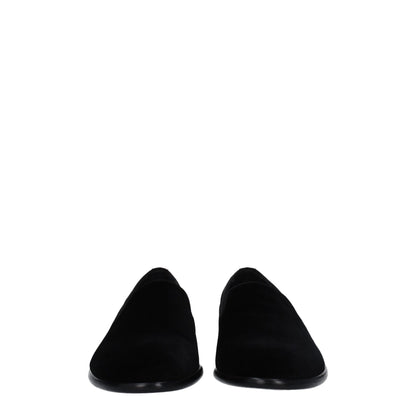 Mocassins à enfiler en velours noir de Dolce &amp; Gabbana