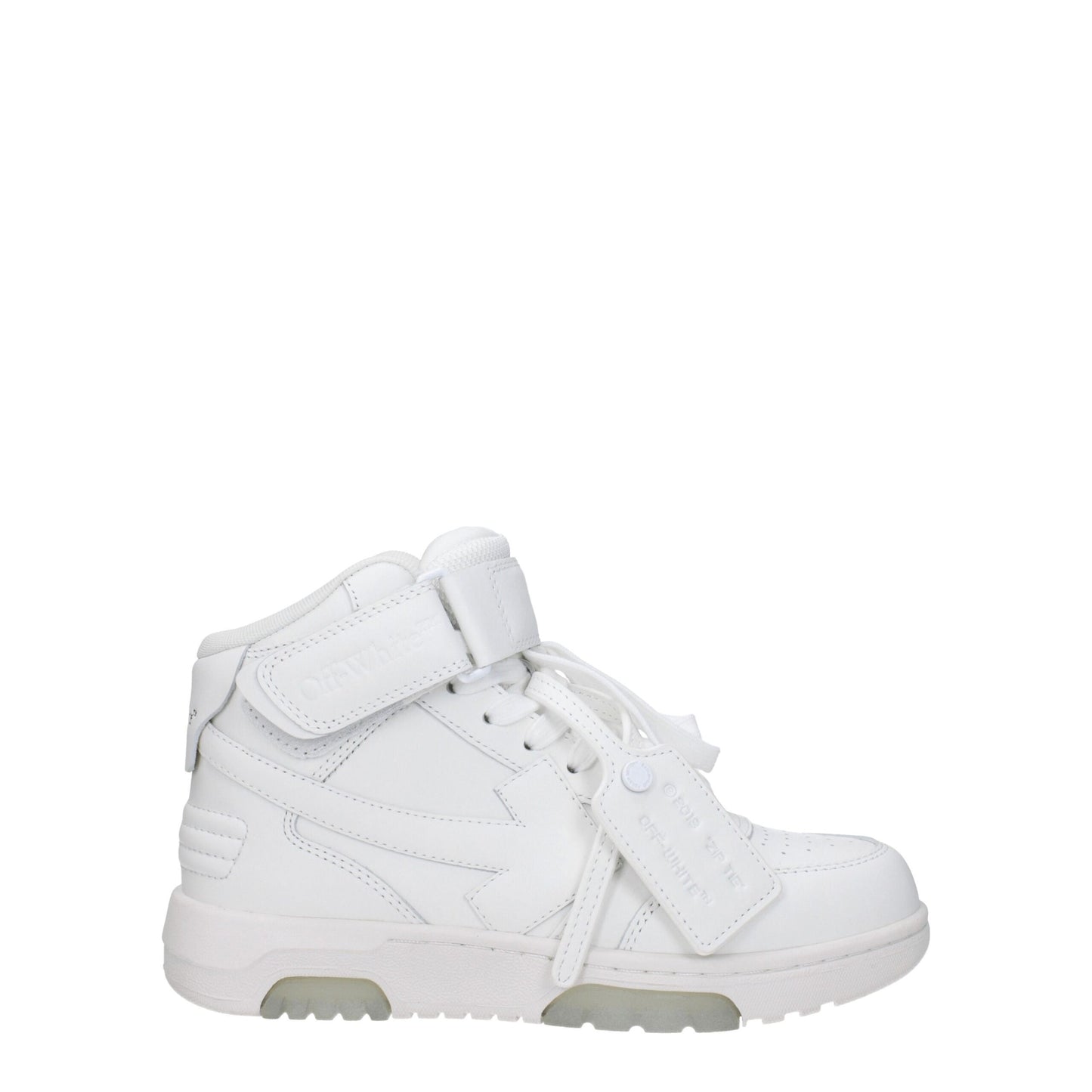 Off-White witte leren hi-tops