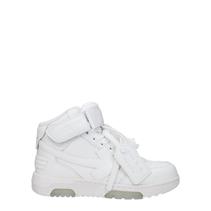 Off-White witte leren hi-tops