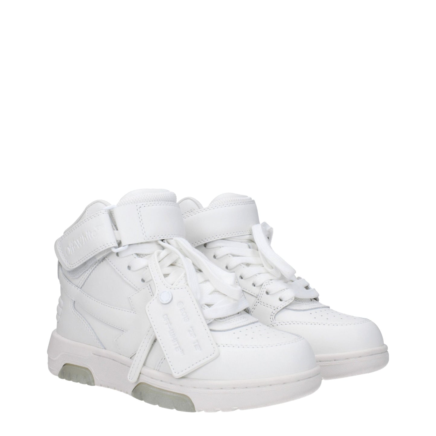 Off-White witte leren hi-tops