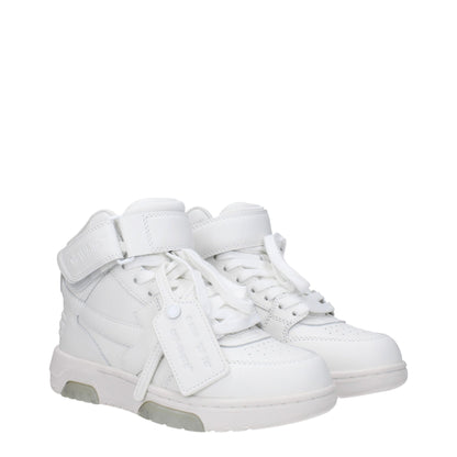 Off-White witte leren hi-tops