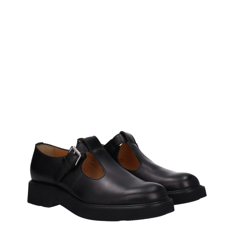 Church's Black Leather Oxfords and Derbies for Women