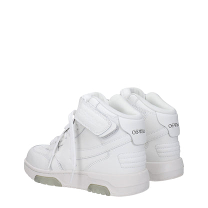 Off-White witte leren hi-tops