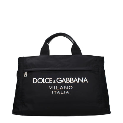 Valises et sacs de voyage en tissu noir Dolce &amp; Gabbana