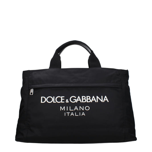 Valises et sacs de voyage en tissu noir Dolce &amp; Gabbana