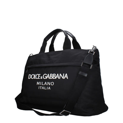 Valises et sacs de voyage en tissu noir Dolce &amp; Gabbana