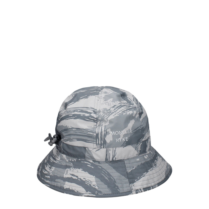 Moncler Gray Polyester Bucket Hat - Élégance et Fonctionnalité
