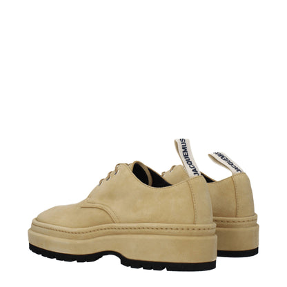 Oxfords et derbies en cuir beige de Jacquemus