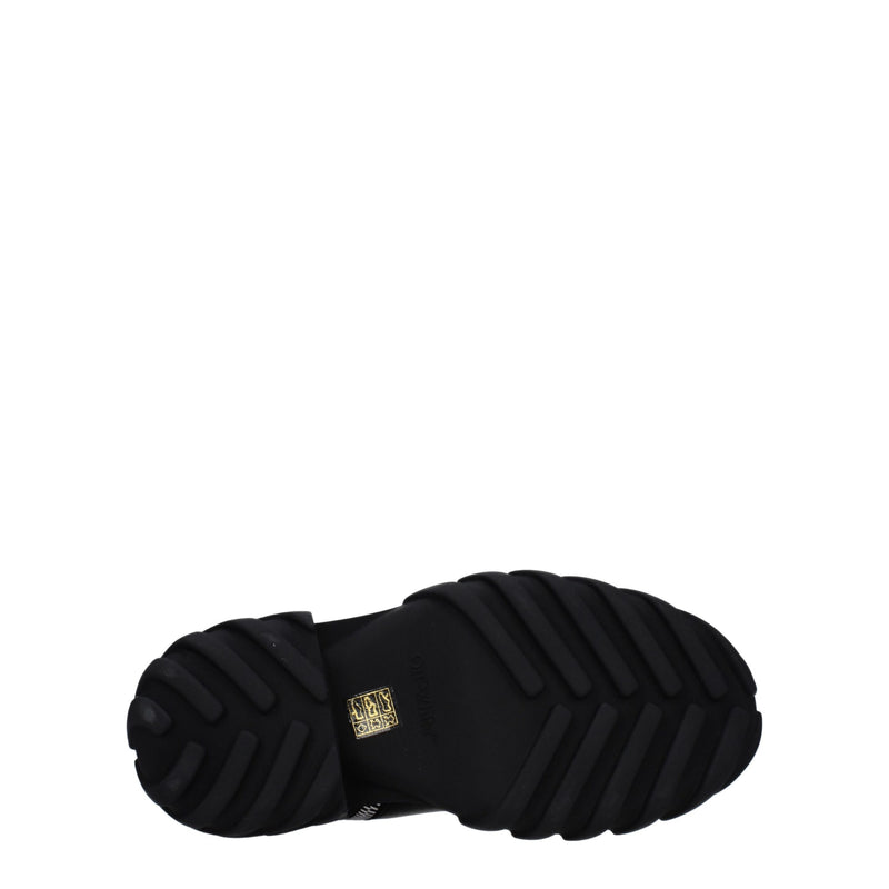 Off-White Black Leather Ankle Boots for Men