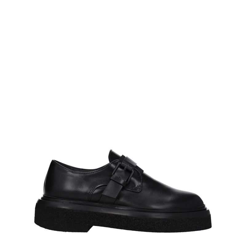 Max Mara Oxfords et Derbies en Cuir Noir - Chaussures Élégantes