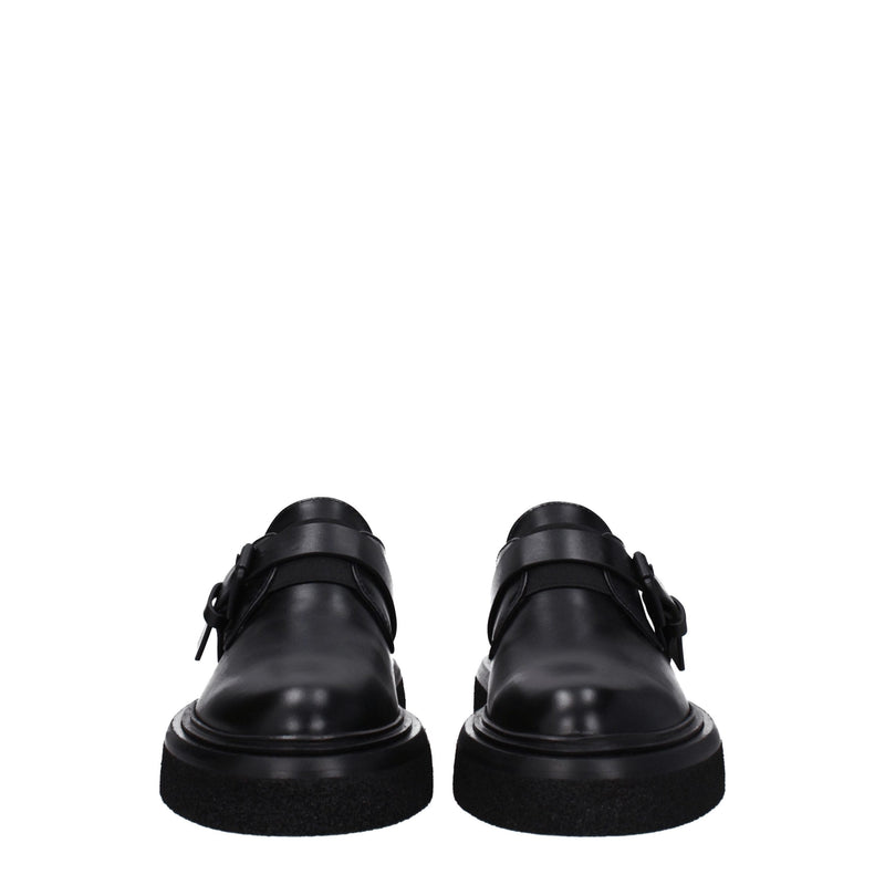 Max Mara Oxfords et Derbies en Cuir Noir - Chaussures Élégantes