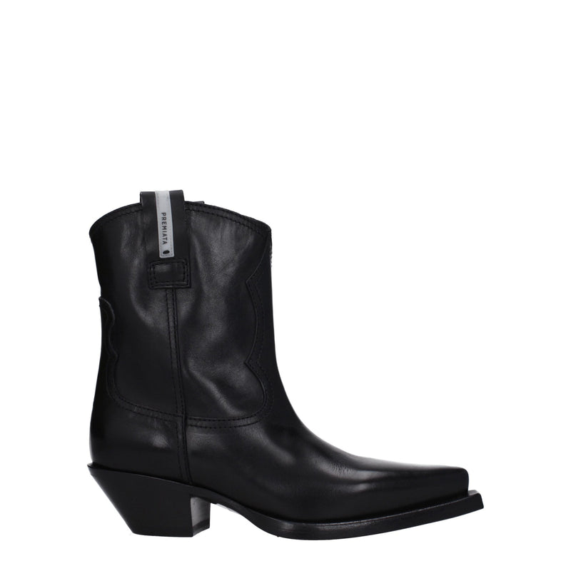Premiata Black Leather Ankle Boots - Chic and Comfortable