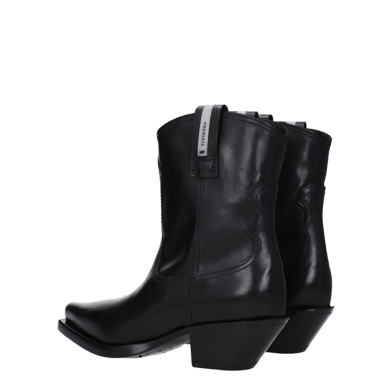 Premiata Black Leather Ankle Boots - Chic and Comfortable
