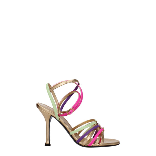 Valentino Garavani Multicolor Leren Stiletto Hakken Sandalen
