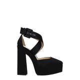 Jimmy Choo Black Satin Platforms - Élégantes Talons Hauts pour Femmes