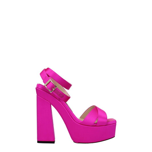 Jimmy Choo Roze Satin Platforms