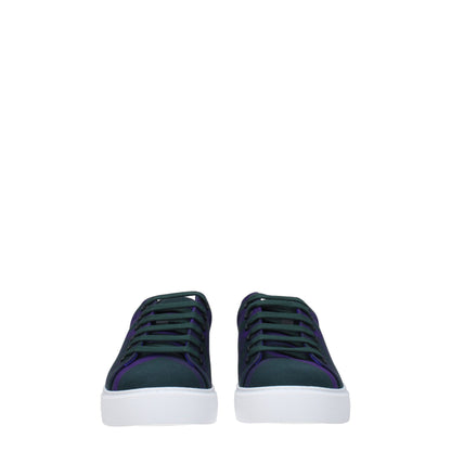 Burberry groene stoffen sneakers