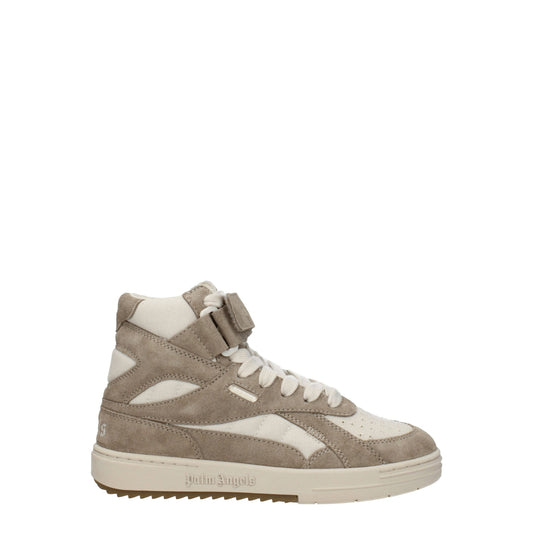 Palm Angels beige leren hi-tops